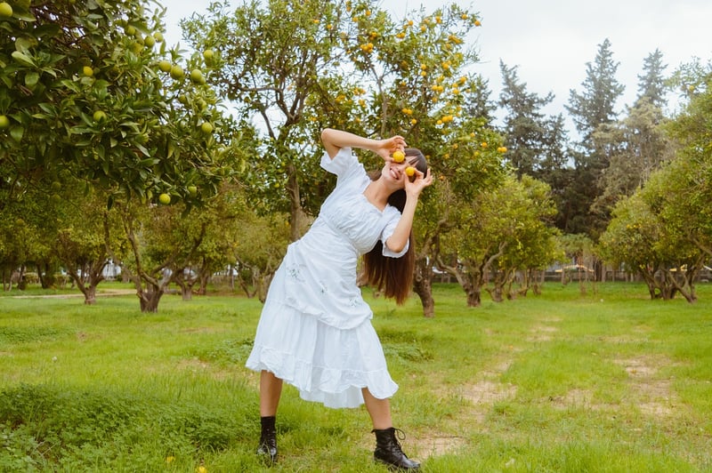 Woman meditating in nature